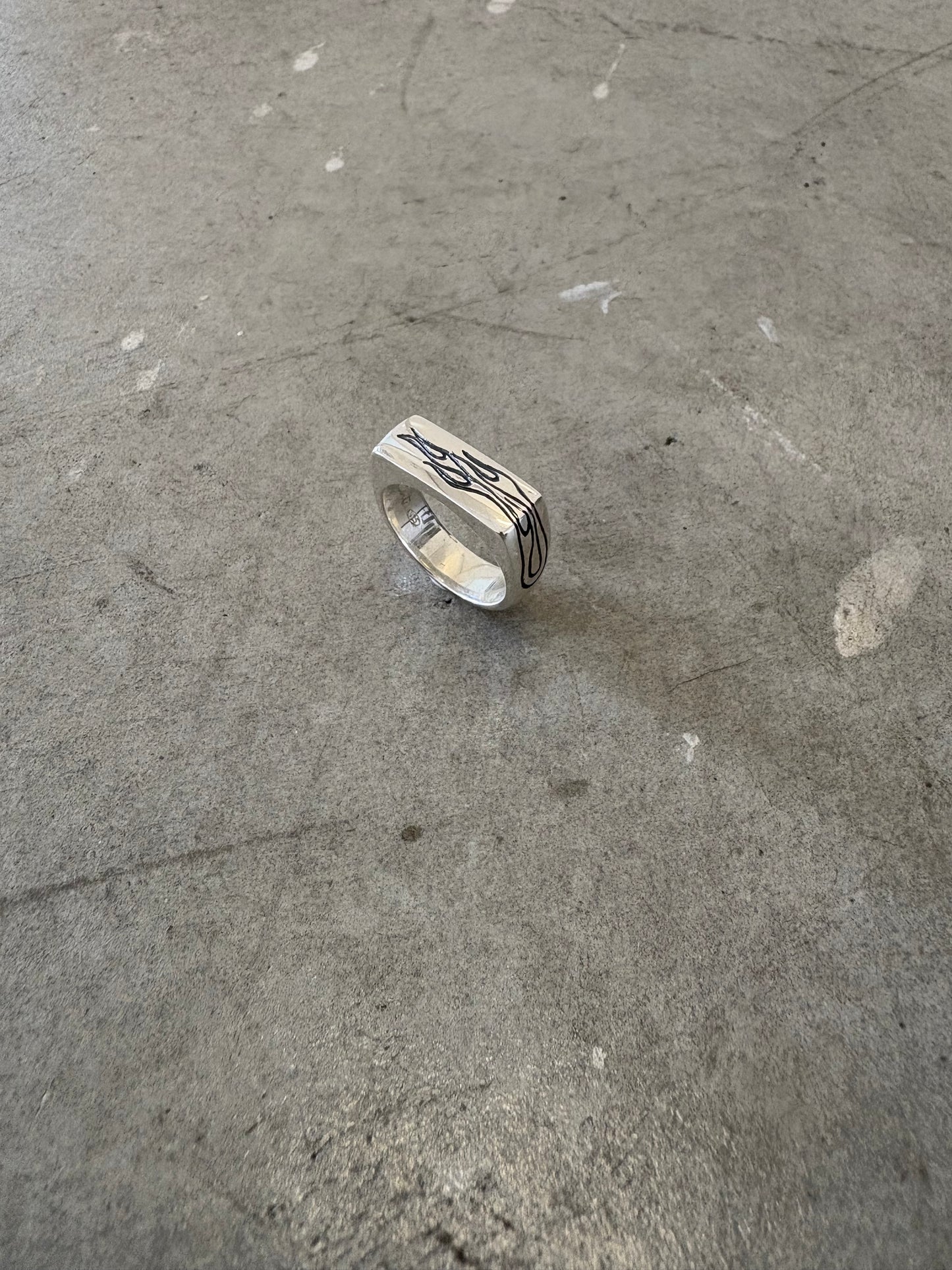 Flaming Band Ring