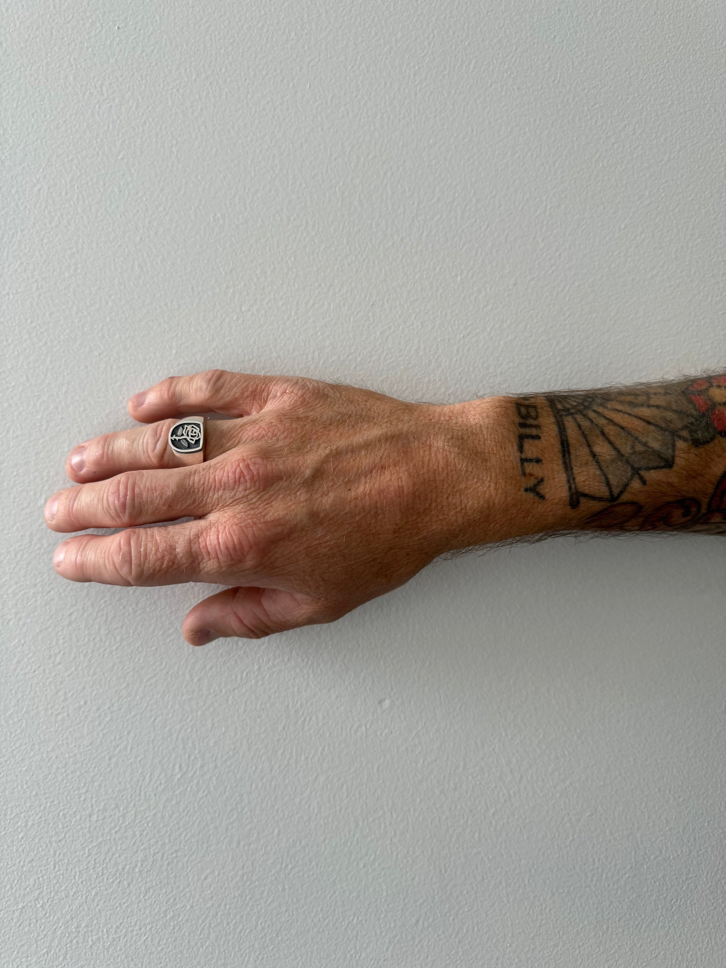 Mini Sacred Rose Signet Ring