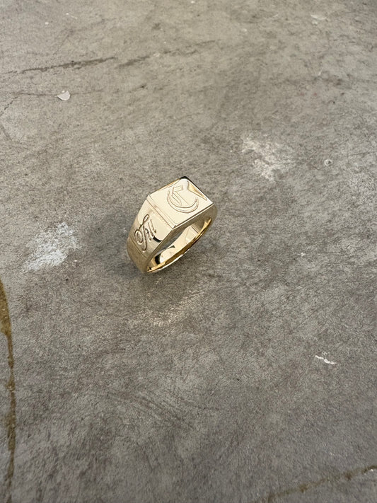 Gold “Till Death Signet” Ring
