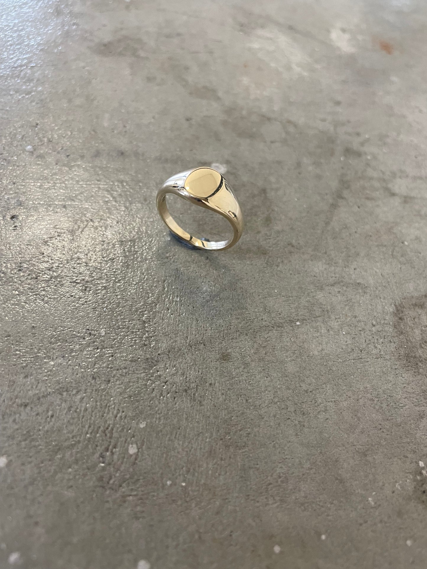Gold Mini Flat Top Ring