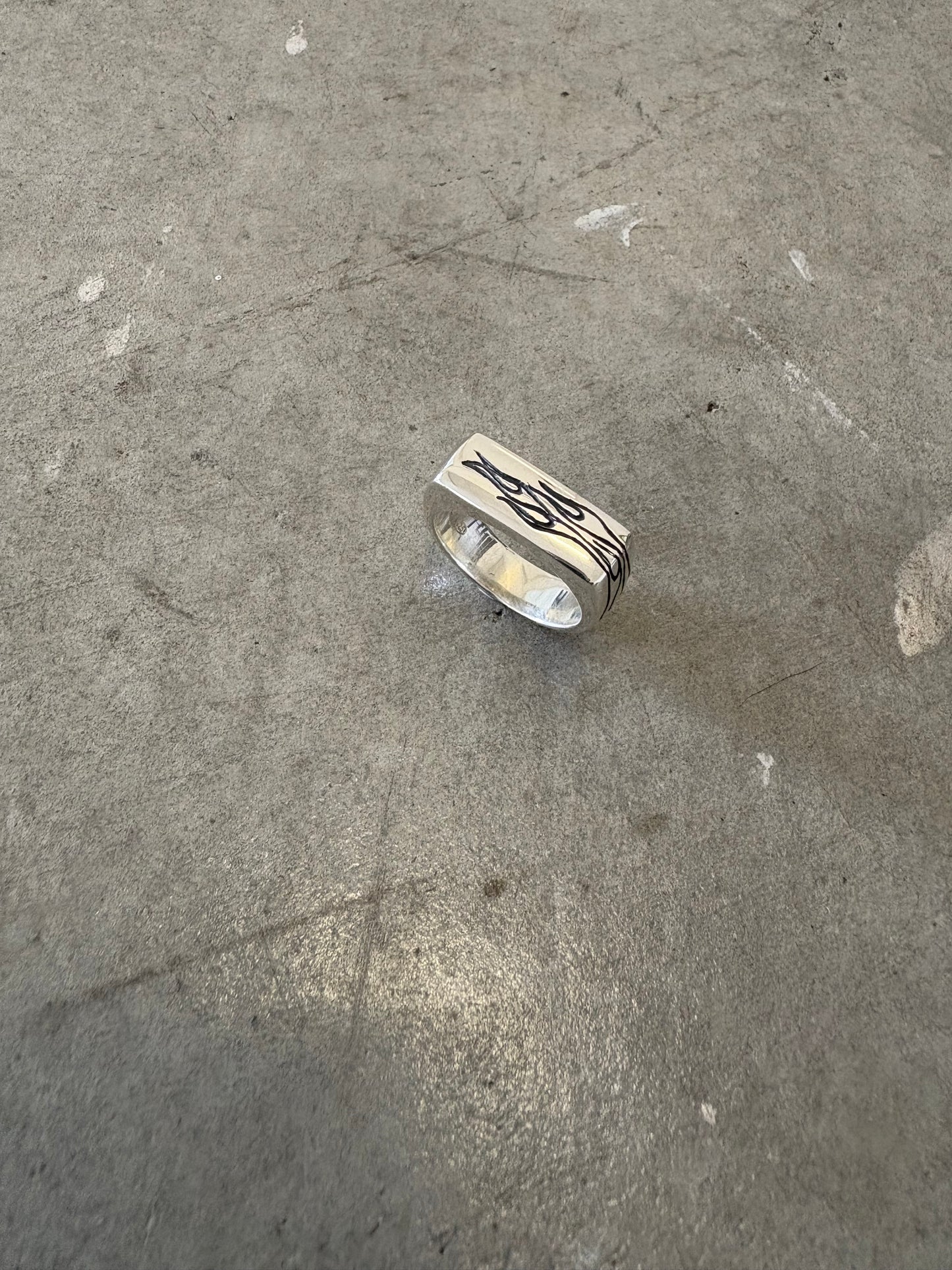 Flaming Band Ring