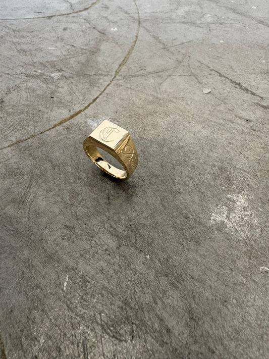 Gold “Till Death Signet” Ring