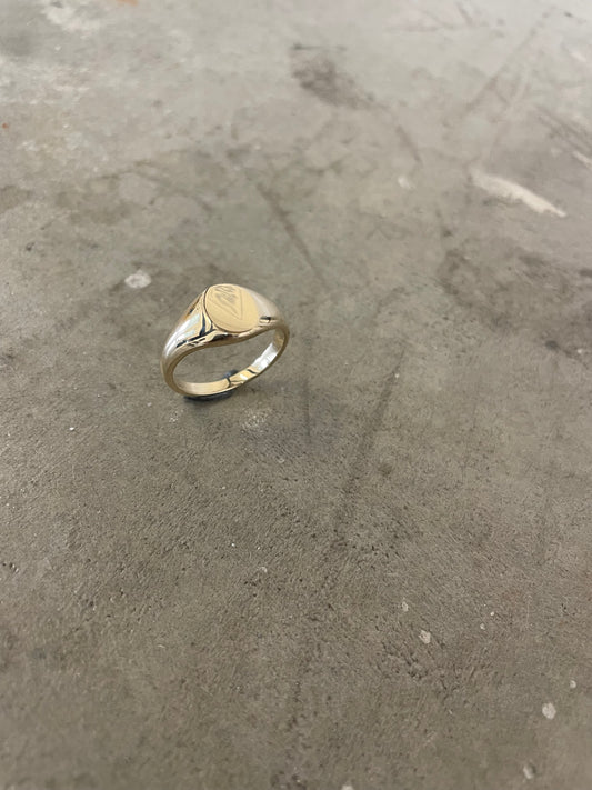 Gold Mini Flat Top Ring