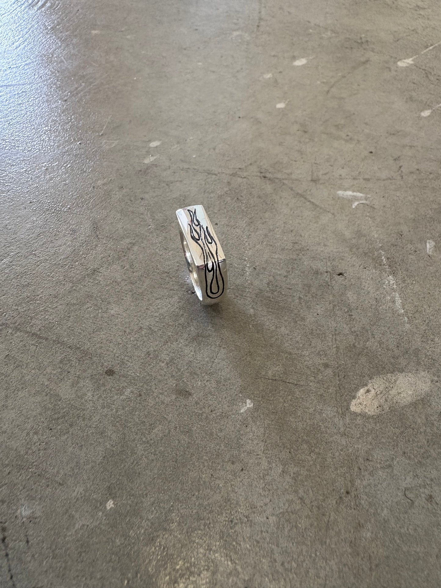 Flaming Band Ring