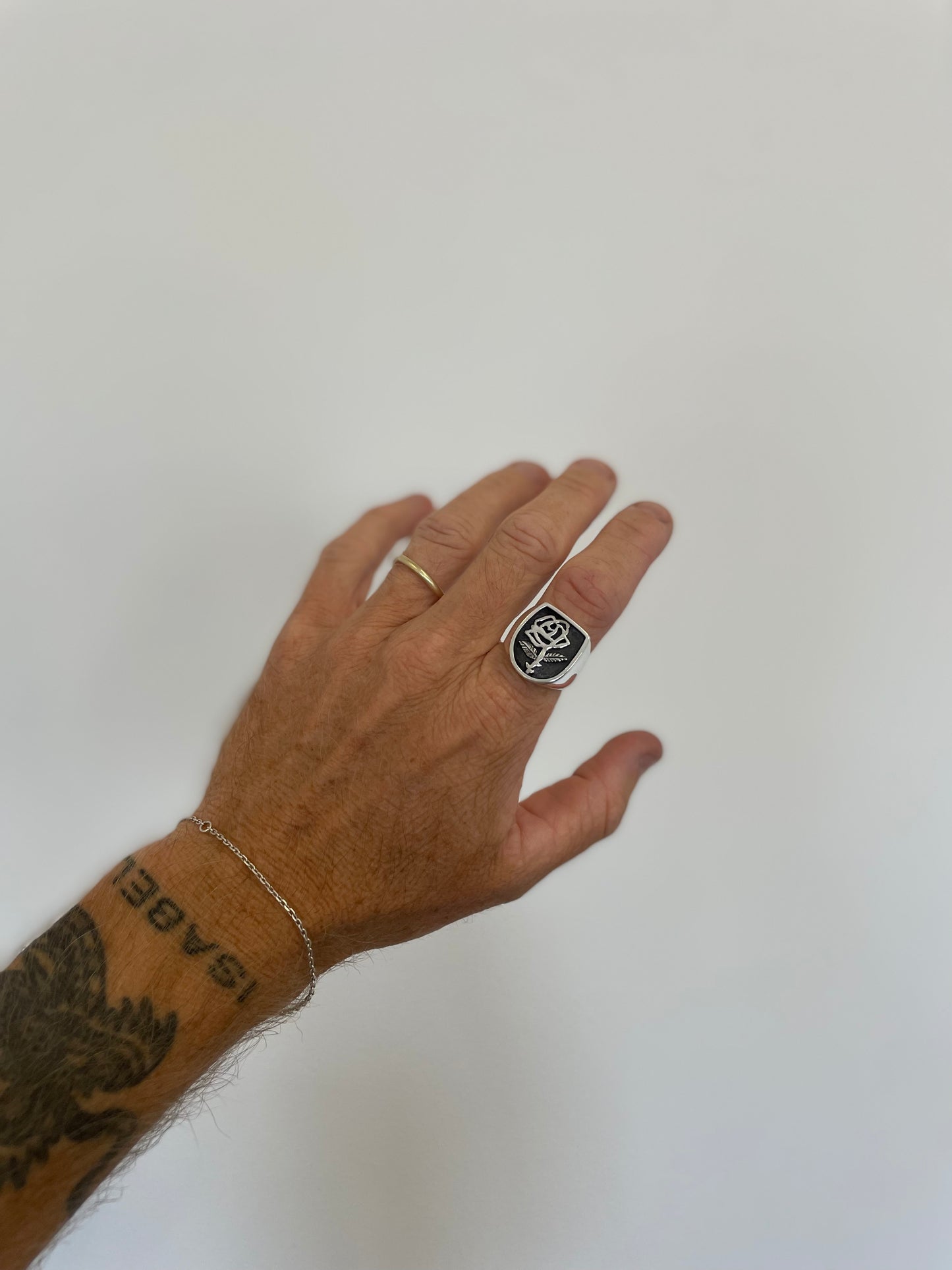 Ready to Ship - Sacred Rose Signet Ring - size T