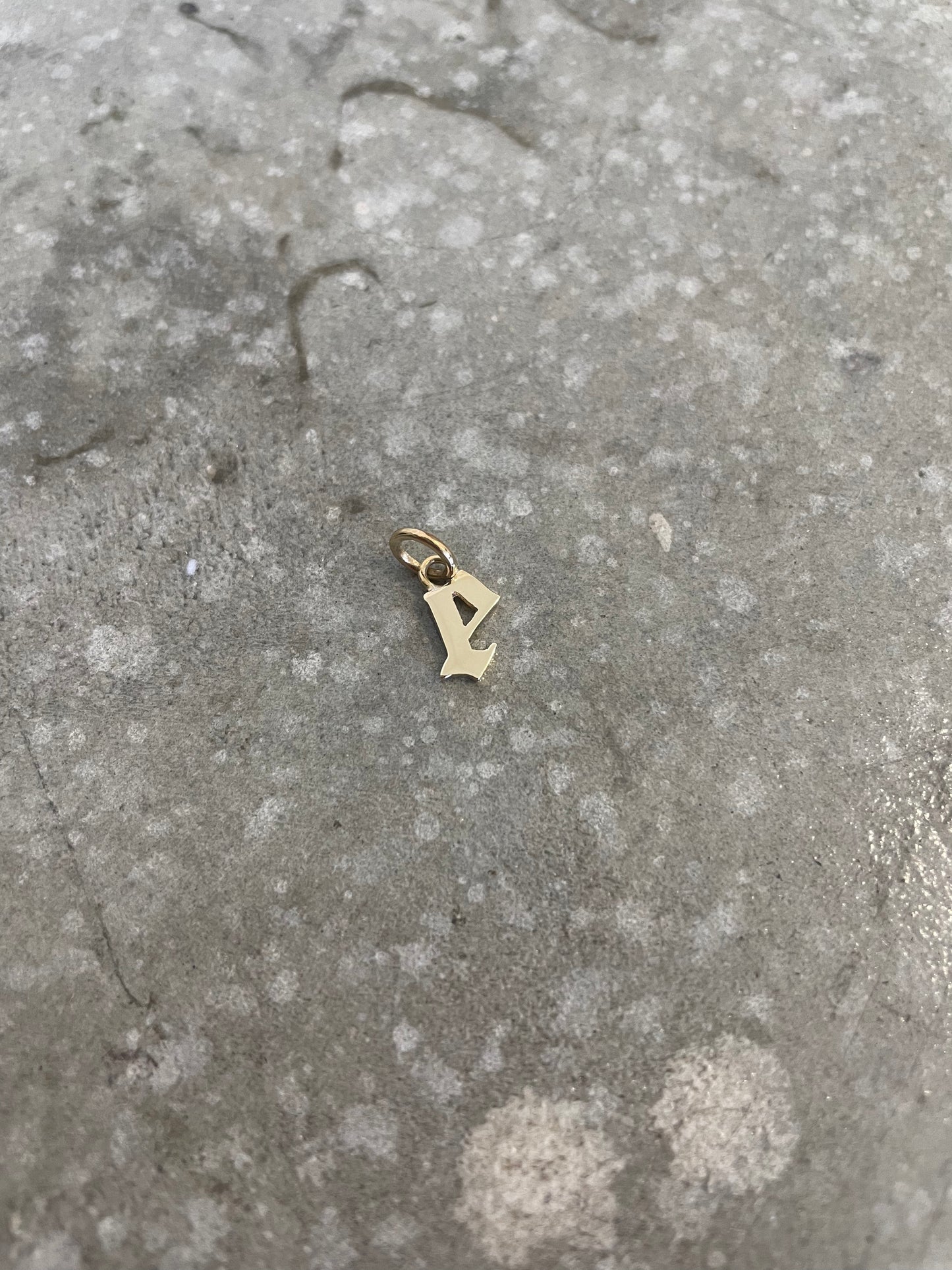 Ready to Ship - Gold Mini Letter "e"