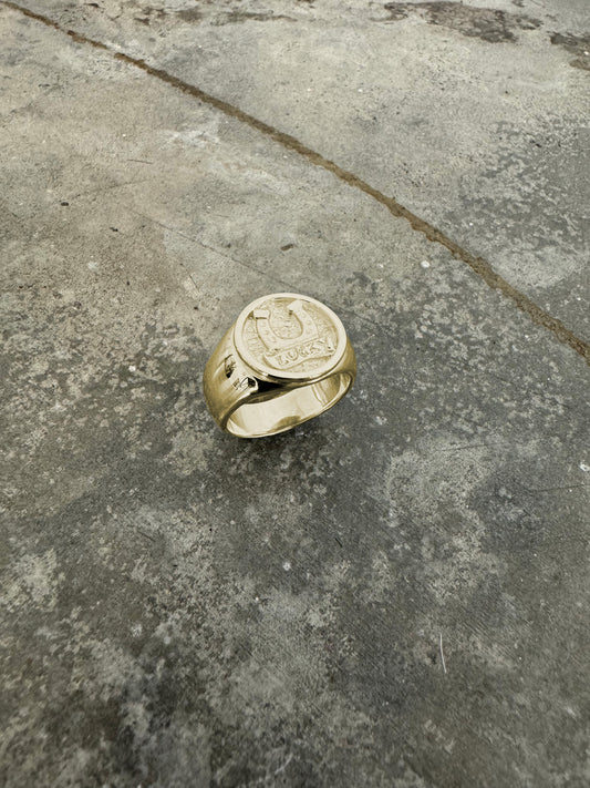 Gold Horseshoe Signet