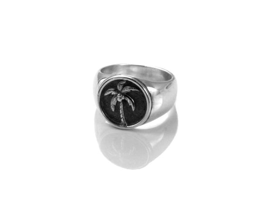 Palm Tree Signet Ring