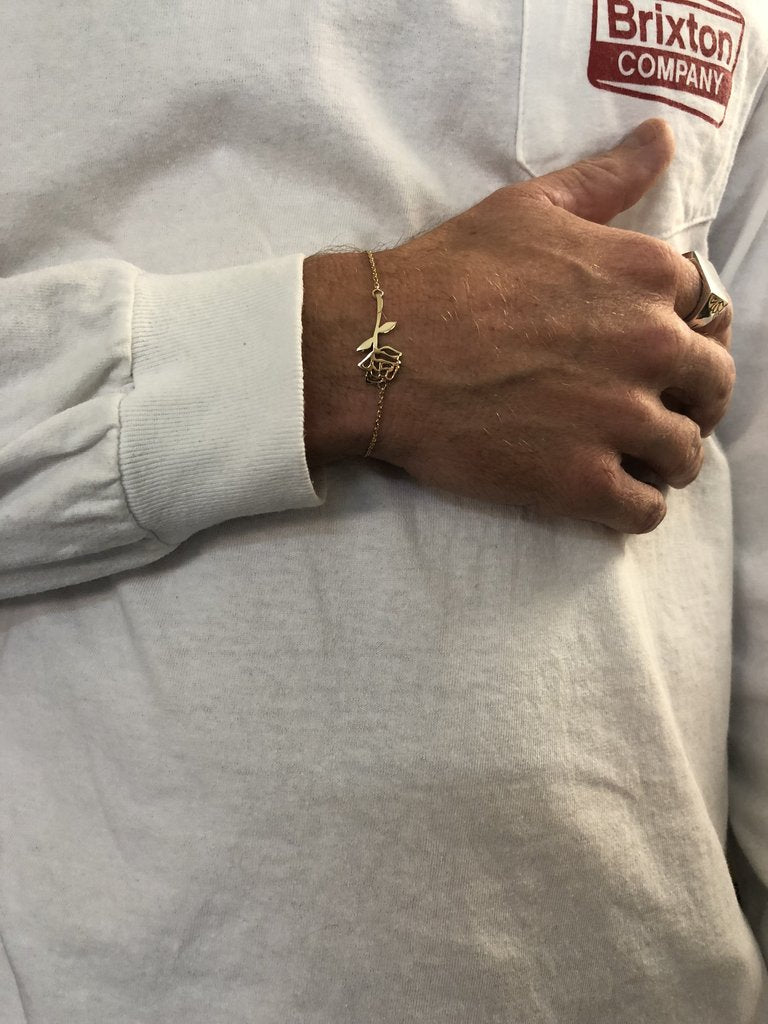 Gold Rose Bracelet