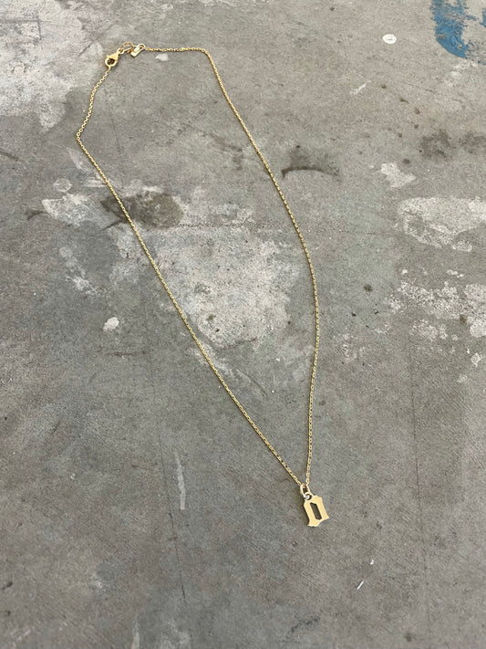 Gold Mini Letter Necklace