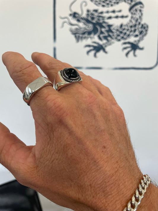Onyx - Modern Signet Ring