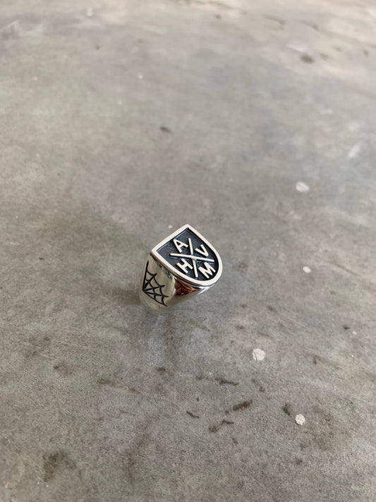 "X" Initial Signet Ring