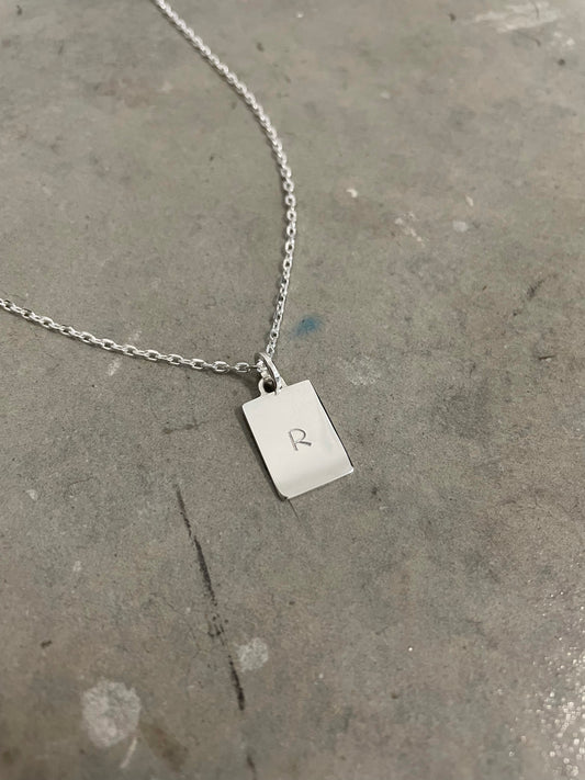 Initial Panel Necklace