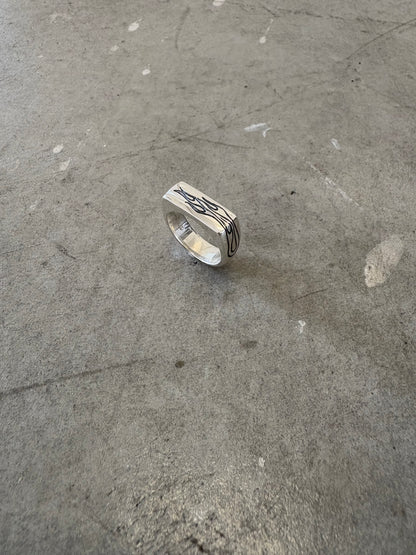 Flaming Band Ring