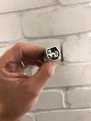 Lucky Dragon Signet Ring