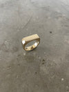 Gold Flat Top Band Ring