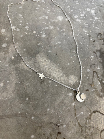 Cosmic Moonstone Necklace