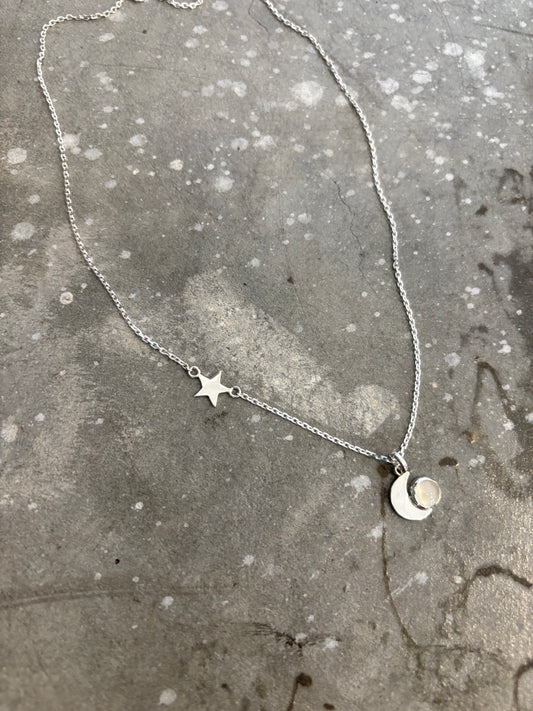 Cosmic Moonstone Necklace