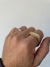 Gold Flat Top Band Ring