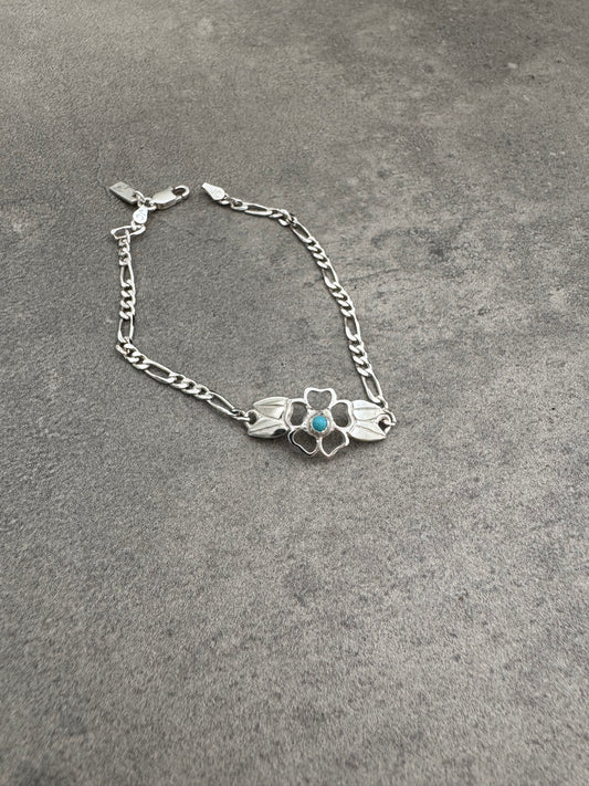 Ready to Ship - Turquoise Flower Bracelet