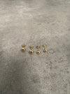 Gold Flat Ball Studs
