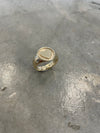 Gold Heart Signet Ring