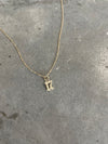 Gold Double Mini Number Necklace