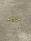 Gold Flat Ball Studs