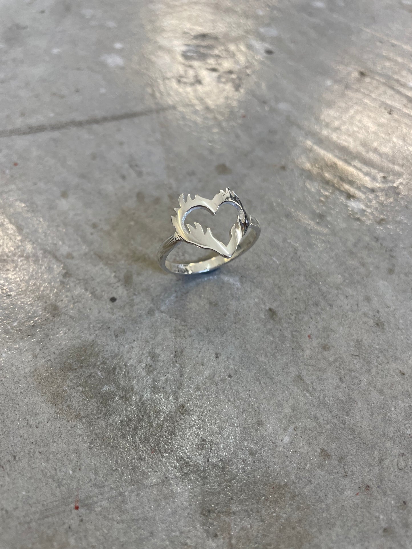 Flaming Heart Ring