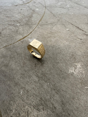 Gold “Till Death Signet” Ring