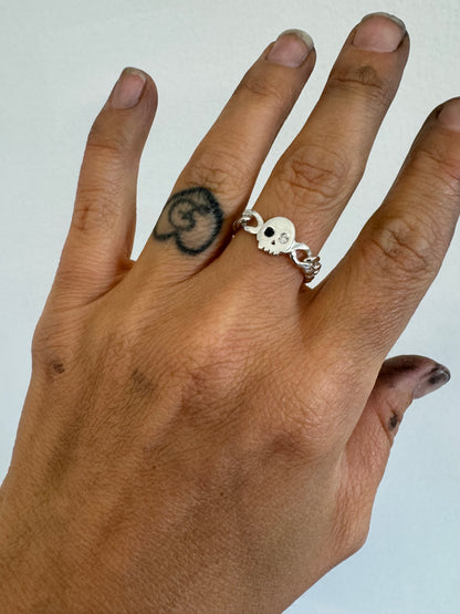 Skull Chain Ring