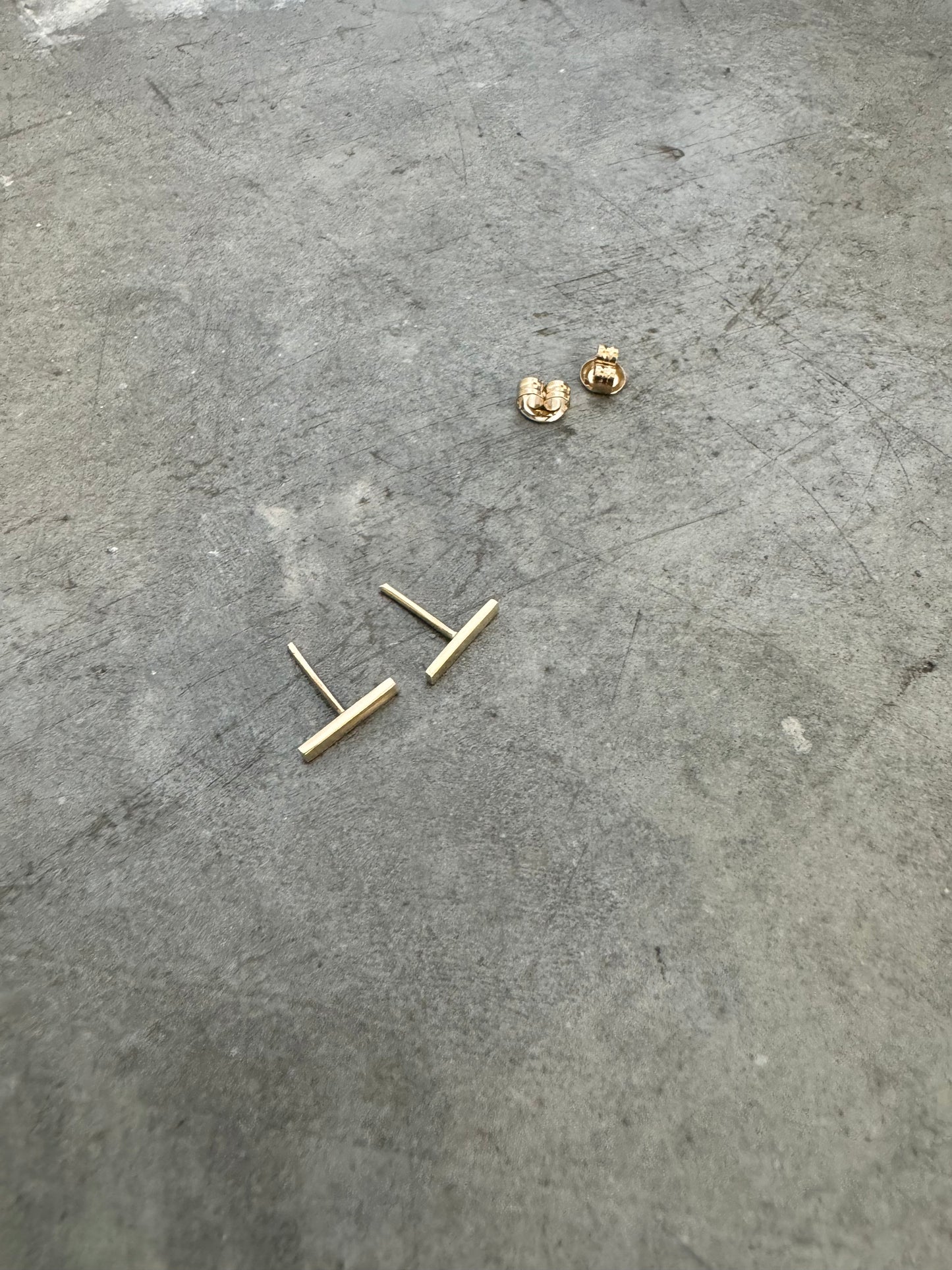 Gold Bar Studs