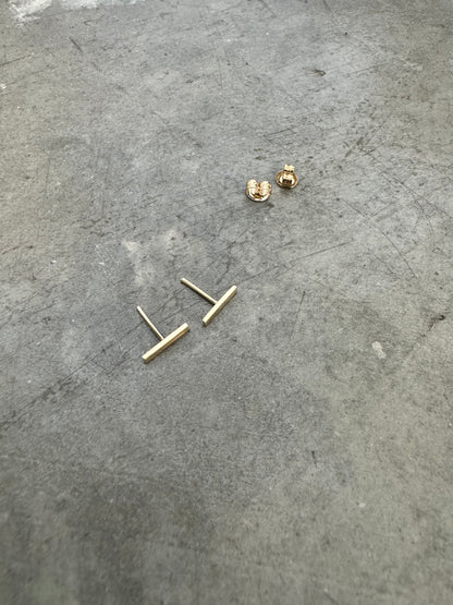 Gold Bar Studs