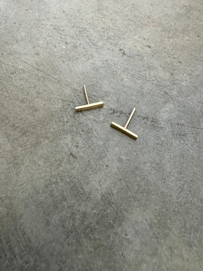 Gold Bar Studs