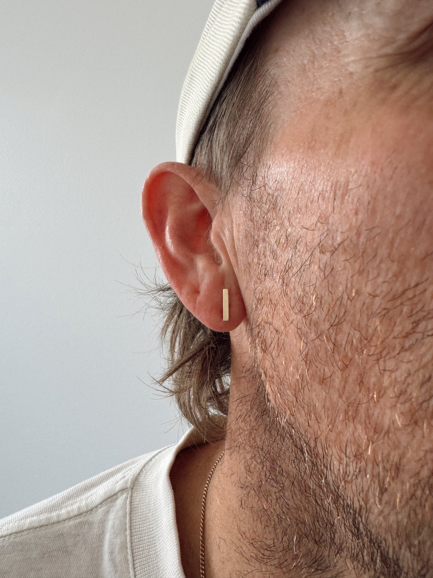 Gold Bar Studs