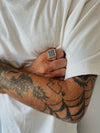 Webbed Heart Signet Ring
