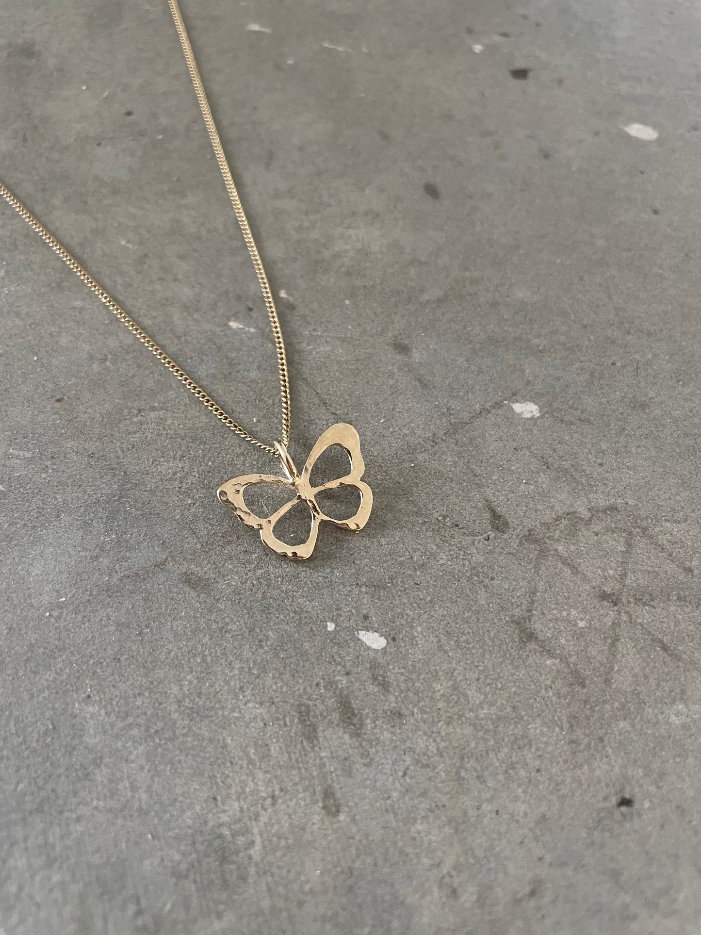 Butterfly cheap chain gold