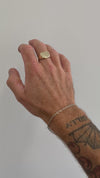 Gold Mini Flat Top Crest