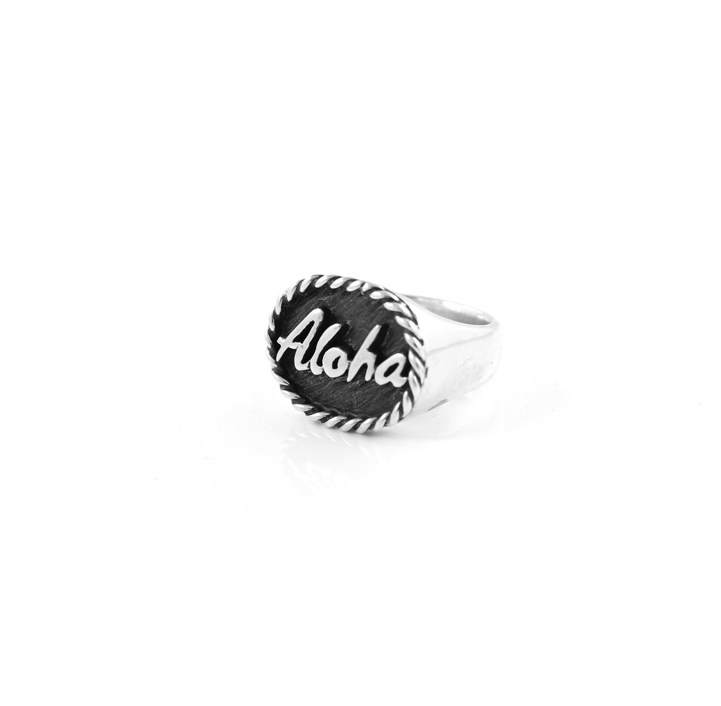 "ALOHA" Signet Ring