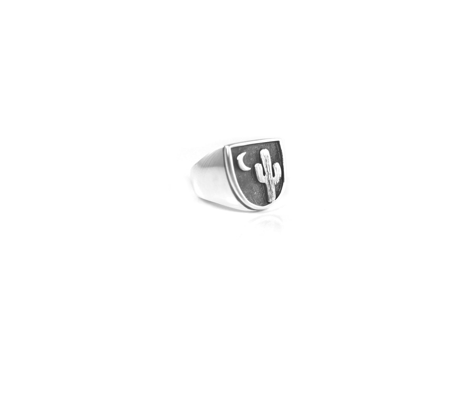 Cactus "Nightfall" Signet Ring