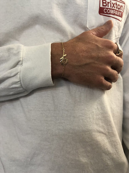 Gold Rose Bracelet