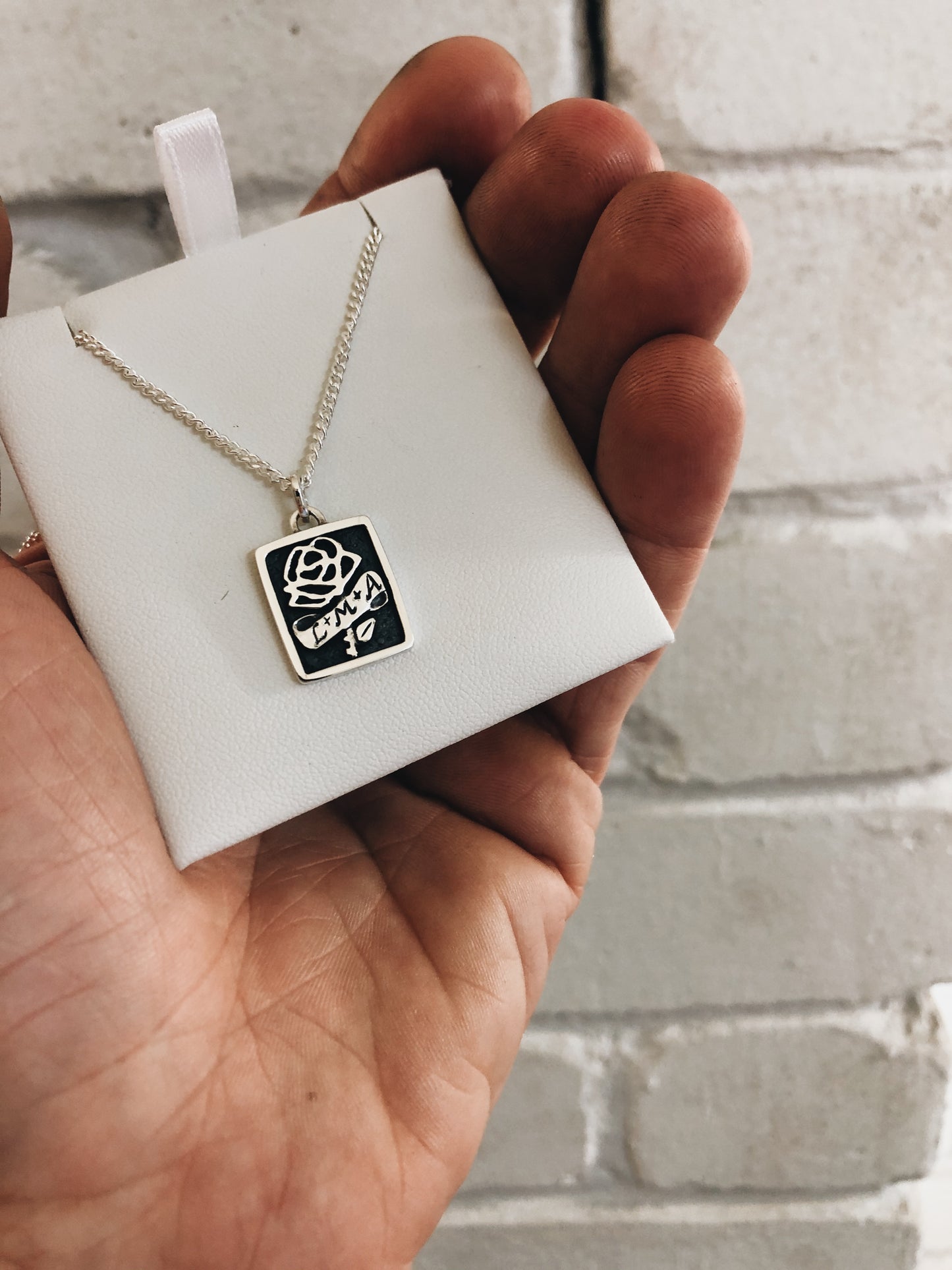 Rose Scroll Necklace