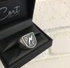 Lightning Bolt Signet with Initials