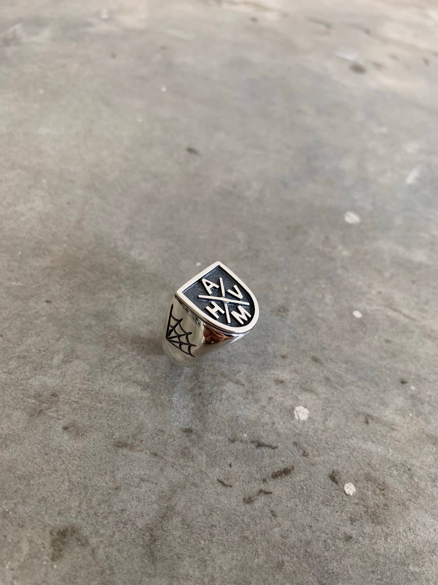 "X" Initial Signet Ring