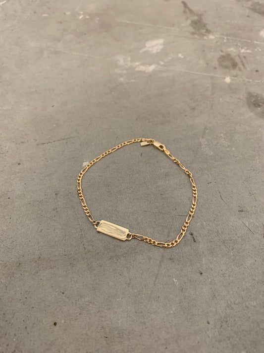 Gold ID bracelet
