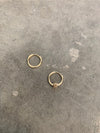 Gold Hugger Spring Hoops
