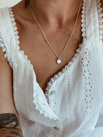 Stamped Initial Necklace
