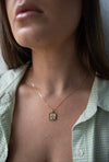 Gold Mushroom Necklace