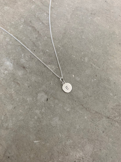 Stamped Initial Necklace