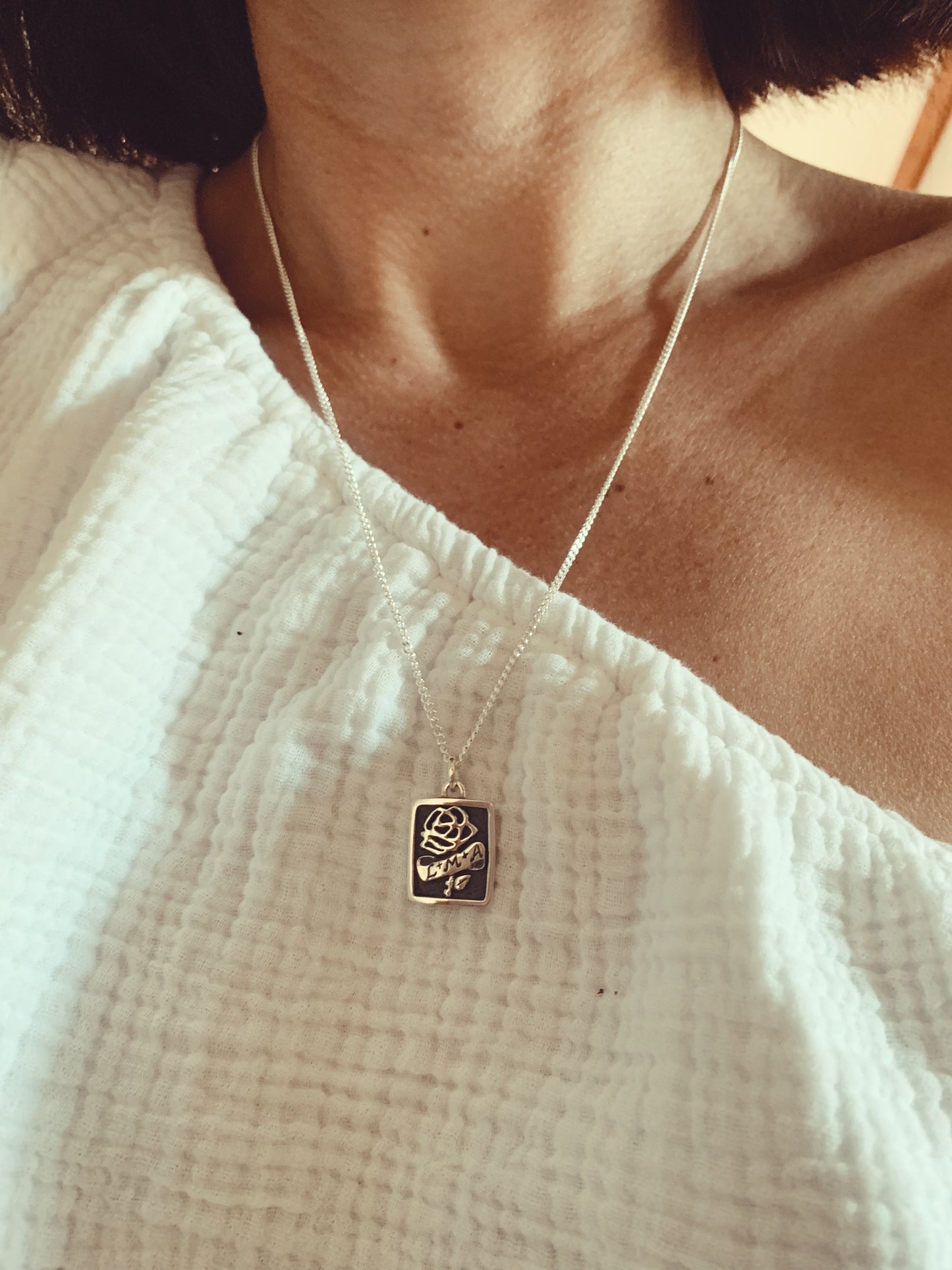 Rose Scroll Necklace